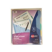 Avery 5 Tab Transparent Divider Write On Pkt